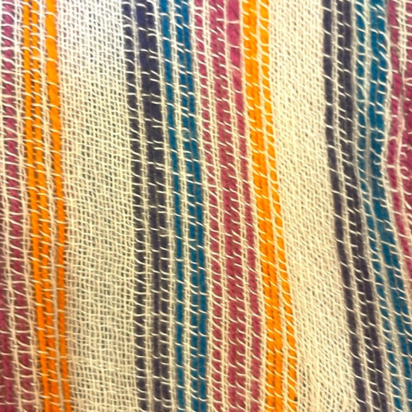 Elan multi-colored striped crop top with tie - Picture 5 of 7